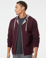 Independent Trading Co. Unisex Heathered French Terry Full-Zip Hooded Sweatshirt - Independent Trading Co. PRM90HTZ