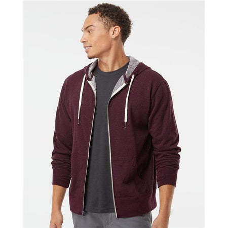 Independent Trading Co. Heathered French Terry Full-Zip Hooded Sweatshirt - Independent Trading Co. PRM90HTZ Independent Trading Co.