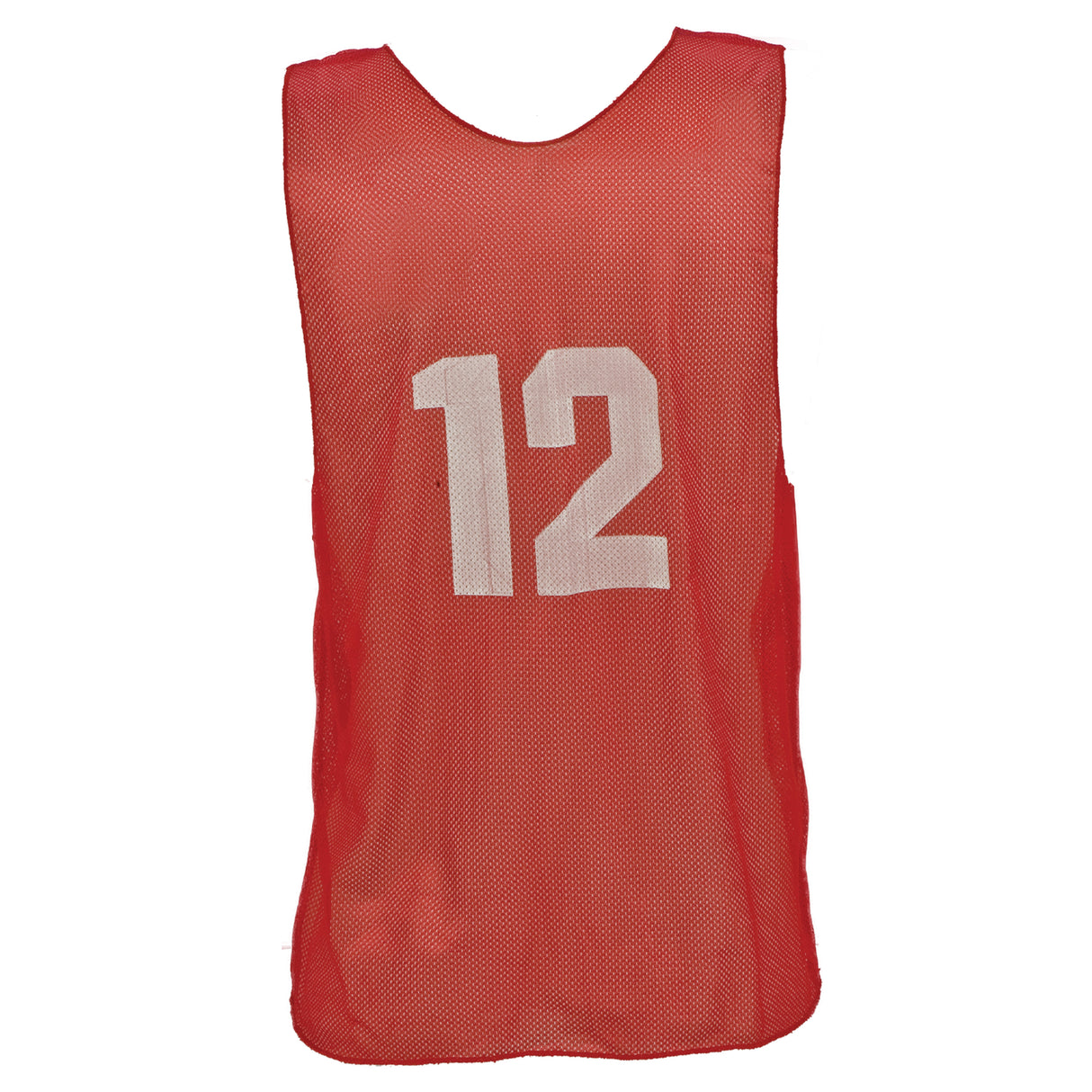 NUMBERED PRACTICE VEST, ADULT RED