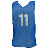NUMBERED PRACTICE VEST, YOUTH BLUE