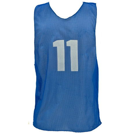NUMBERED PRACTICE VEST, YOUTH BLUE