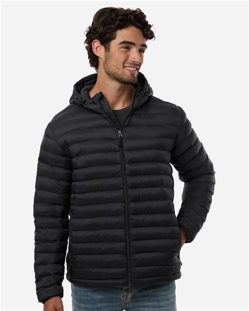 Weatherproof Men's Lightweight Poly-filled Hooded Puffer Jacket - Weatherproof 26715