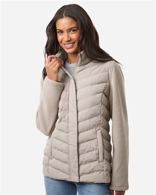 Weatherproof Women's Mixed Media Chevron Jacket - Weatherproof W26719
