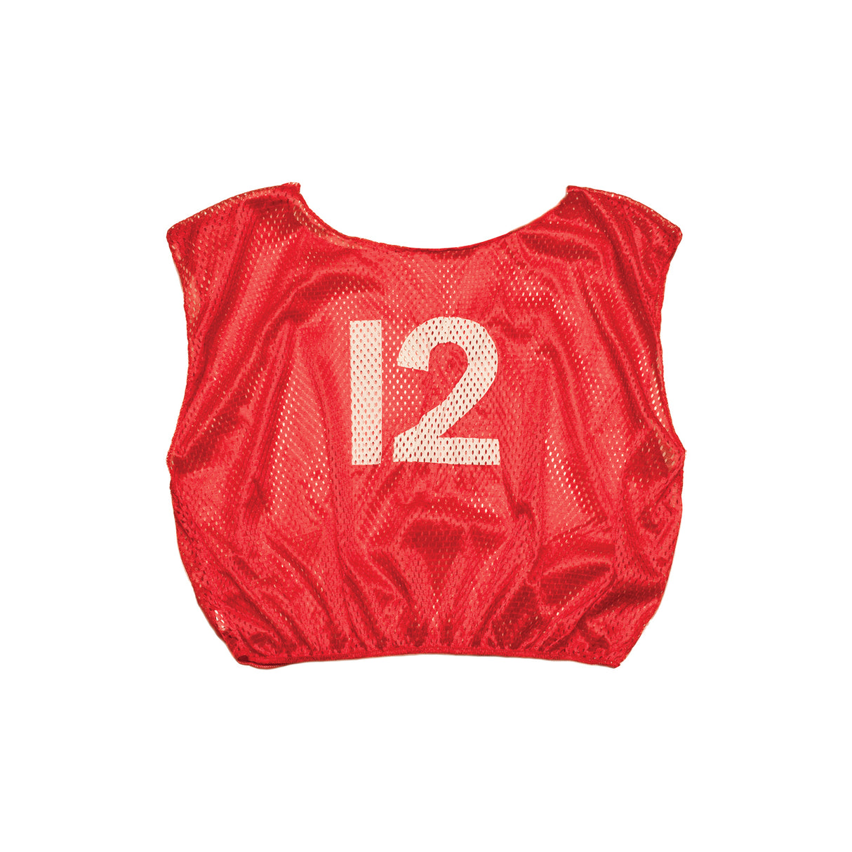NUMBERED SCRIMMAGE VEST, ADULT RED