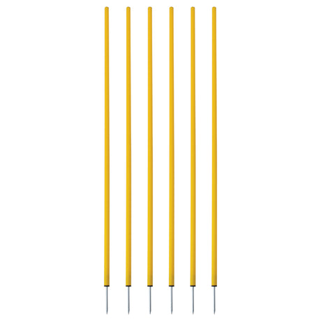 COACHING STICKS, SET OF 6 YELLOW