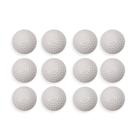 DIMPLED PITCHING MACHINE BASEBALLS WHITE