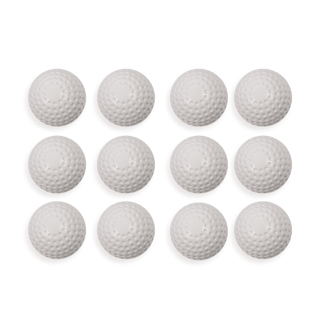 DIMPLED PITCHING MACHINE BASEBALLS WHITE