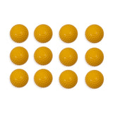 DIMPLED PITCHING MACHINE BASEBALLS YELLOW