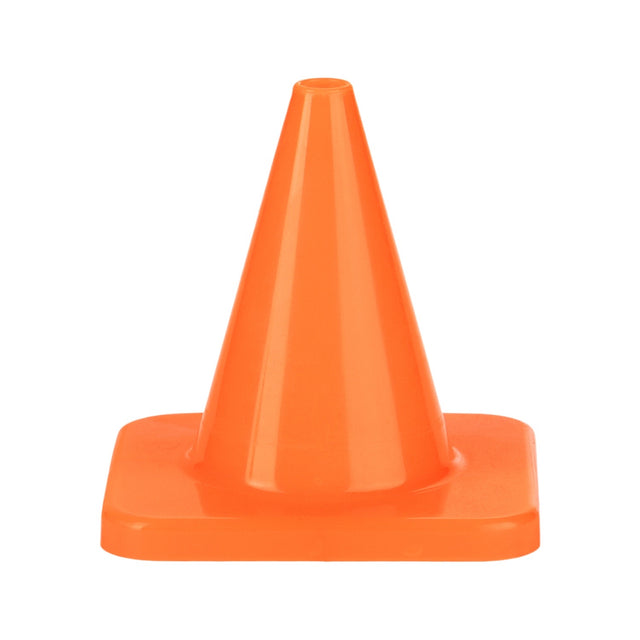 4"H HIGH-VISIBILITY FLEXIBLE VINYL CONE ORANGE
