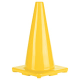 18"H HIGH-VISIBILITY FLEXIBLE VINYL CONE YELLOW