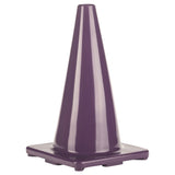 18"H HIGH-VISIBILITY FLEXIBLE VINYL CONE PURPLE