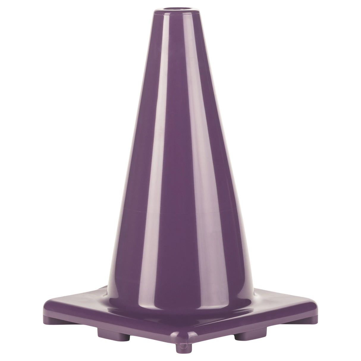 12"H HIGH-VISIBILITY FLEXIBLE VINYL CONE PURPLE