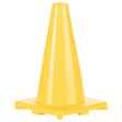 12"H HIGH-VISIBILITY FLEXIBLE VINYL CONE YELLOW