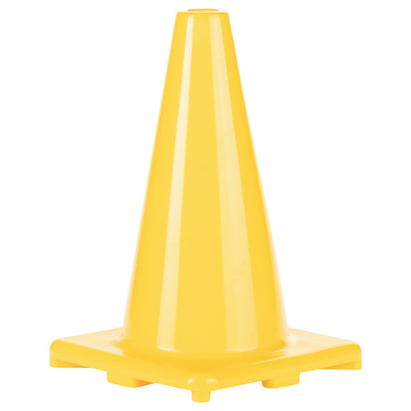 12"H HIGH-VISIBILITY FLEXIBLE VINYL CONE YELLOW