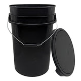 6 GALLON BALL BUCKET BLACK