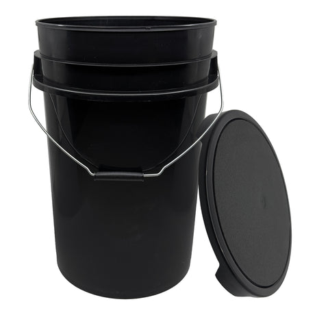 6 GALLON BALL BUCKET BLACK