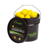 LACROSSE BALL BUCKET YELLOW