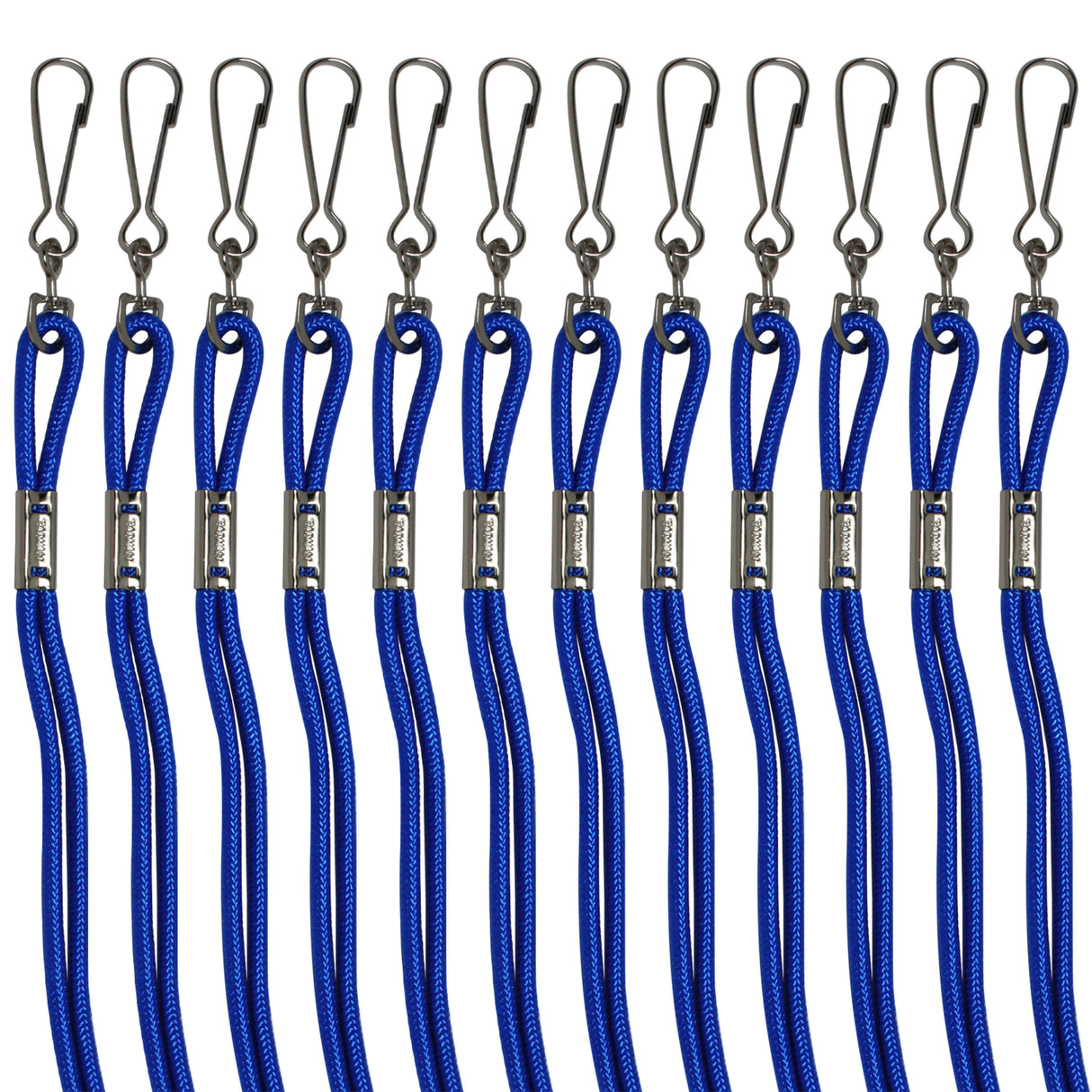 HEAVY-DUTY NYLON LANYARDS BLUE/POLY BAG
