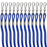 HEAVY-DUTY NYLON LANYARDS BLUE/POLY BAG