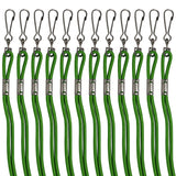 HEAVY-DUTY NYLON LANYARDS GREEN/POLY BAG