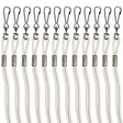 HEAVY-DUTY NYLON LANYARDS WHITE/POLY BAG