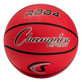 SIZE 6 RUBBER BASKETBALL Red