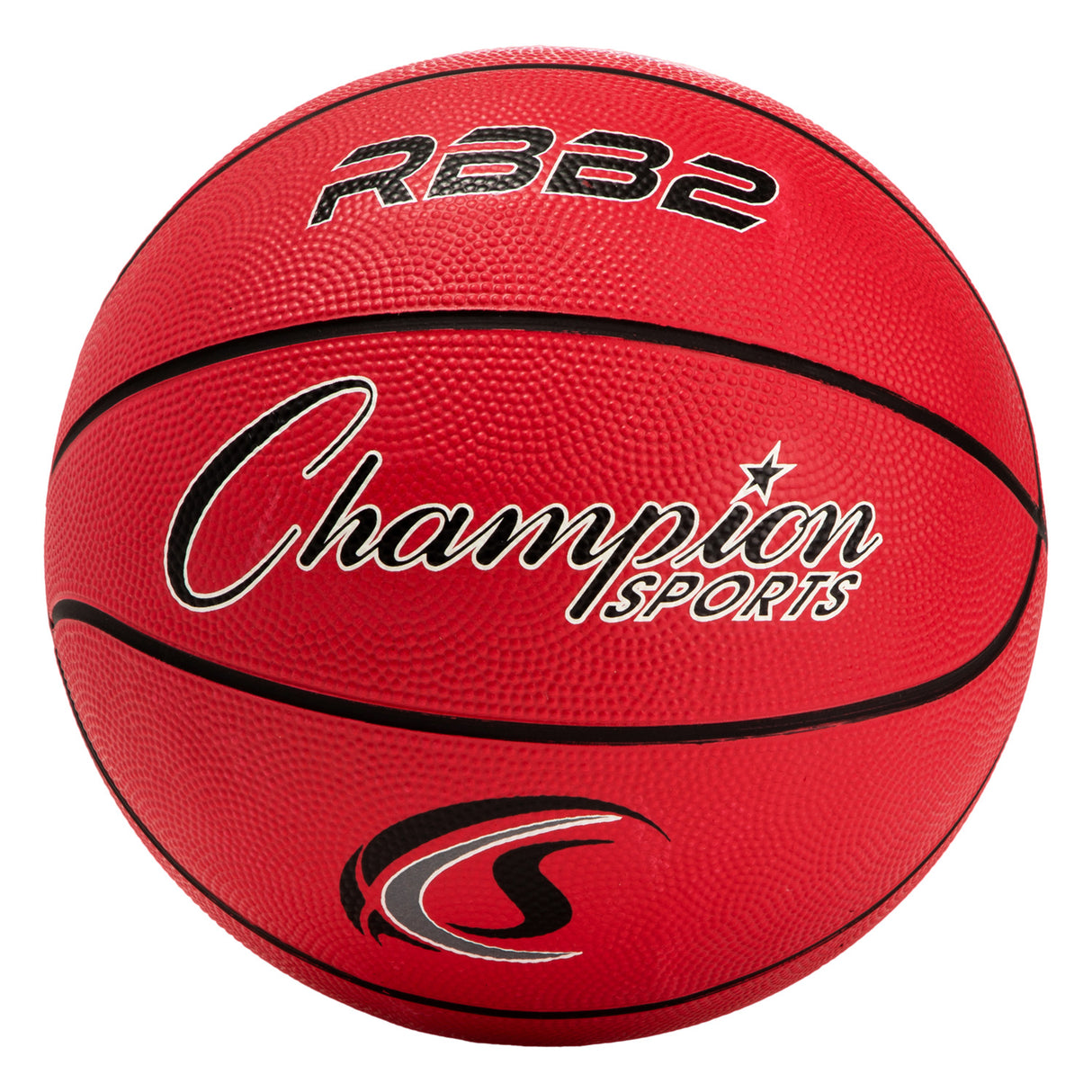 SIZE 5 RUBBER BASKETBALL RED