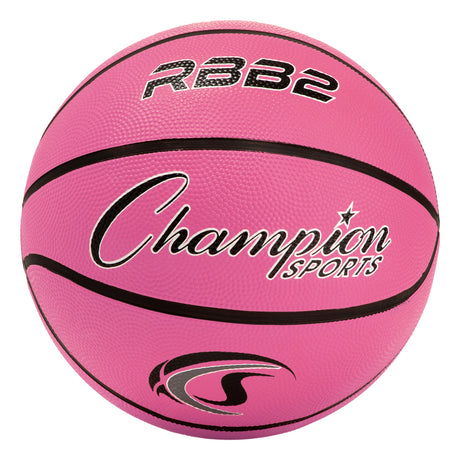 SIZE 5 RUBBER BASKETBALL PINK