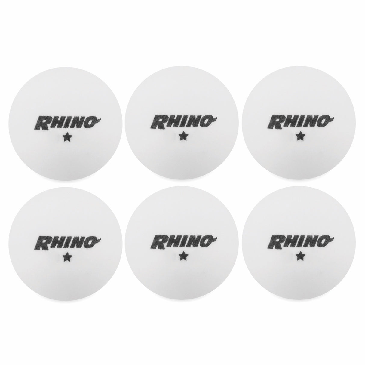 1-STAR TABLE TENNIS BALLS, PACK OF 6 WHITE