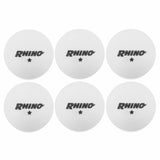 1-STAR TABLE TENNIS BALLS, PACK OF 6 WHITE