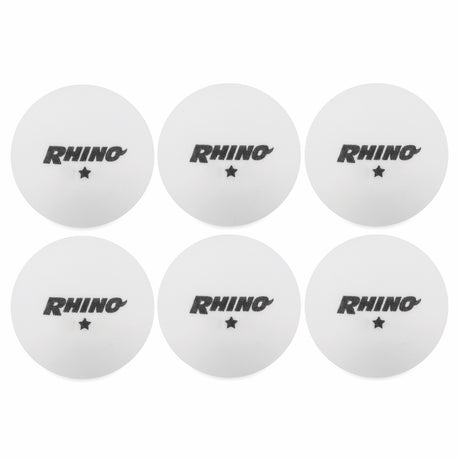 1-STAR TABLE TENNIS BALLS, PACK OF 6 WHITE