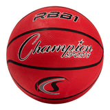 SIZE 7 RUBBER BASKETBALL RED