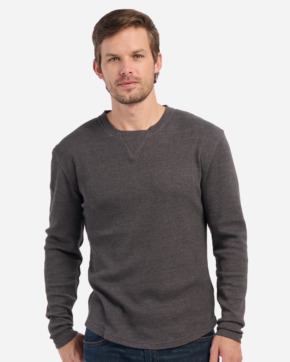 Boxercraft Men's Waffle Knit Long Sleeve T-Shirt - Boxercraft BM3103