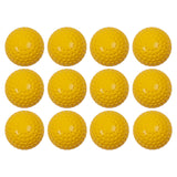 DIMPLED PITCHING MACHINE SOFTBALLS 12"D, YELLOW