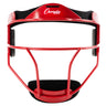 SOFTBALL FIELDER'S FACE MASK ADULT/RED