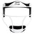 SOFTBALL FIELDER'S FACE MASK ADULT/WHITE