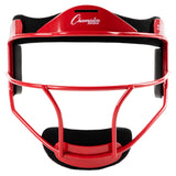 SOFTBALL FIELDER'S FACE MASK YOUTH/RED
