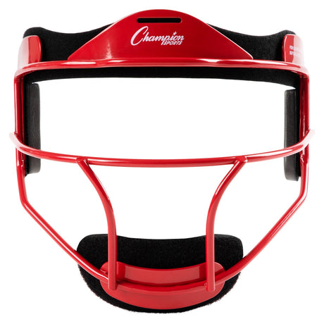 SOFTBALL FIELDER'S FACE MASK YOUTH/RED