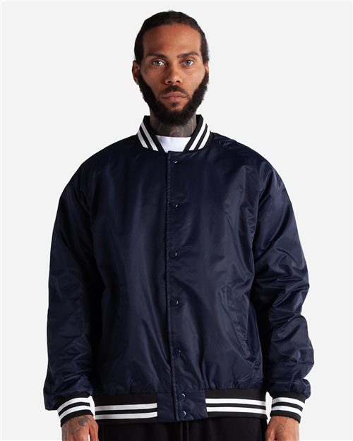 Shaka Wear Unisex Collared Varsity Jacket - Shaka Wear CVBJ