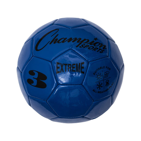 EXTREME SOCCER BALL, SIZE 3 BLUE