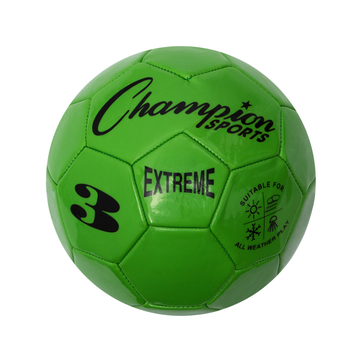 EXTREME SOCCER BALL, SIZE 3 GREEN