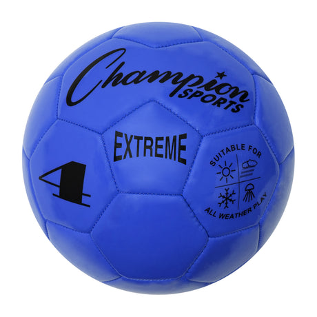 EXTREME SOCCER BALL, SIZE 4 BLUE