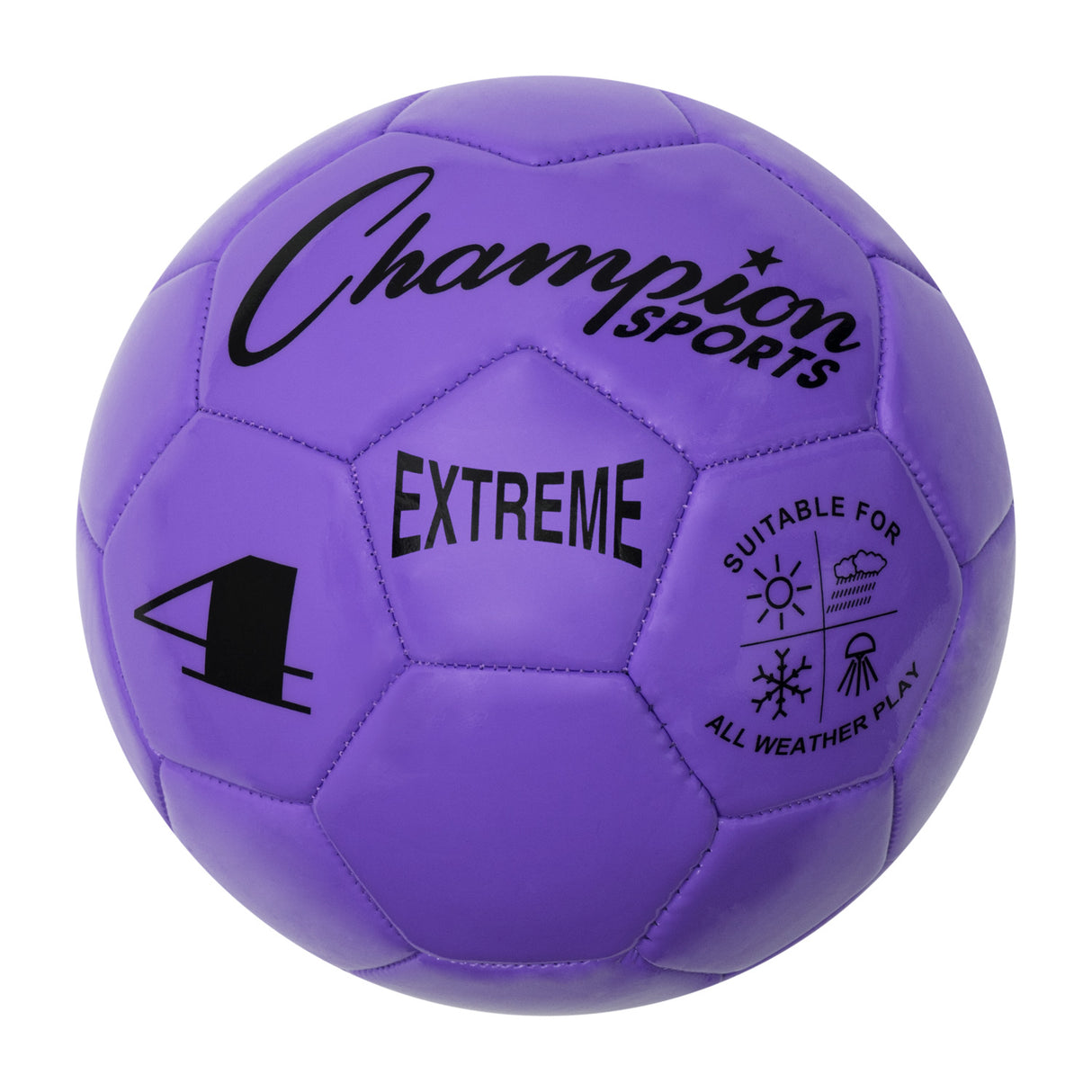 EXTREME SOCCER BALL, SIZE 4 PURPLE