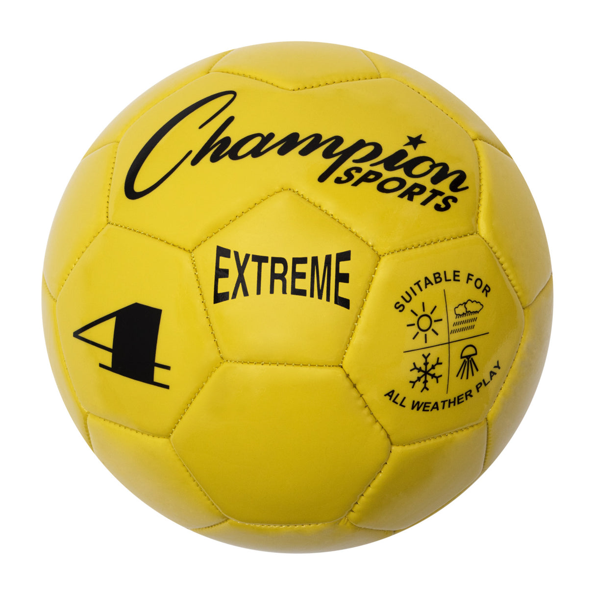 EXTREME SOCCER BALL, SIZE 4 YELLOW