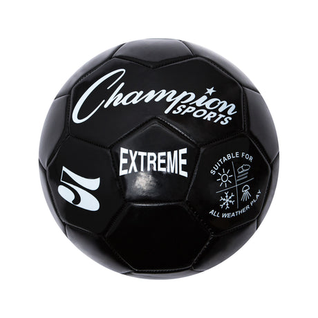 EXTREME SOCCER BALL, SIZE 5 BLACK