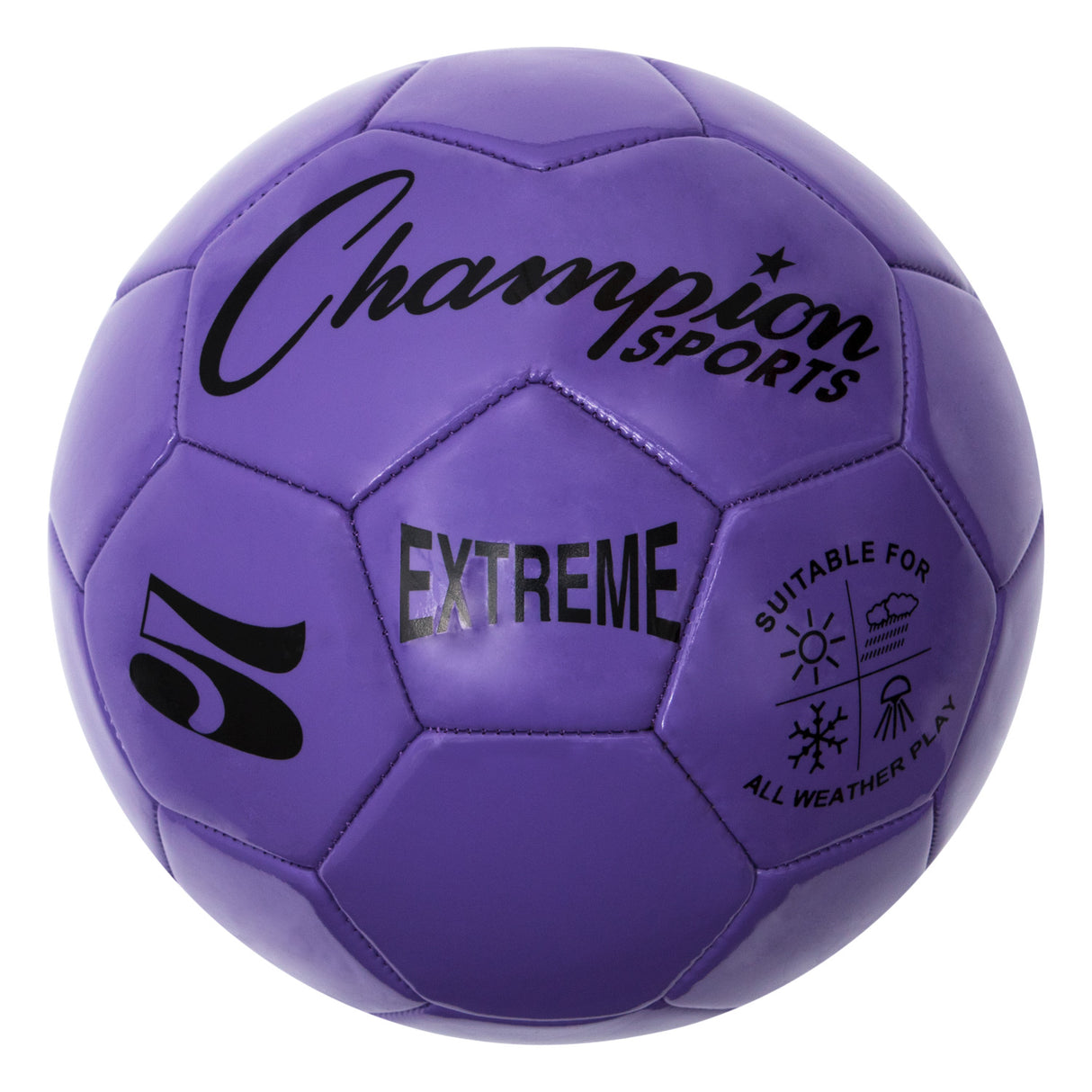 EXTREME SOCCER BALL, SIZE 5 PURPLE