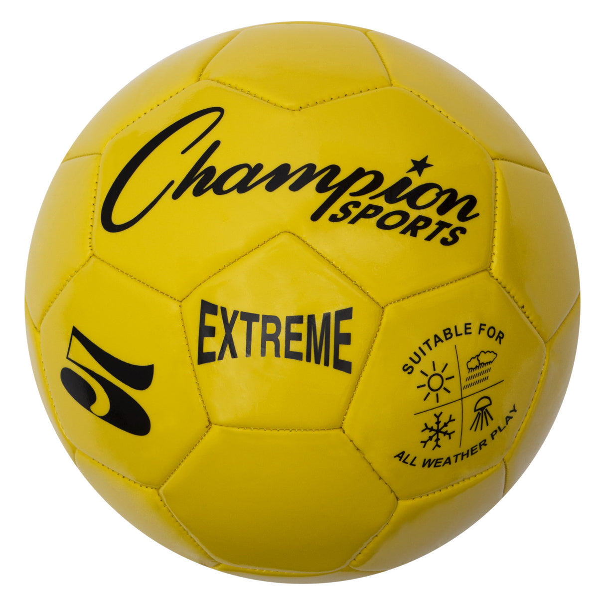 EXTREME SOCCER BALL, SIZE 5 YELLOW