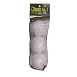 LACROSSE BALL SET WHITE, 3-PACK