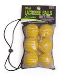 LACROSSE BALL SET YELLOW, 6-PACK