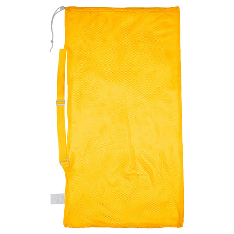 MESH EQUIPMENT BAG WITH SHOULDER STRAP GOLD